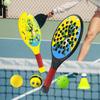 2x Kids Padel Rackets Comfortable Breathable Gripping Ergonomic Anti Slip Handle Paddle Tennis Racquets for Junior Children Kids