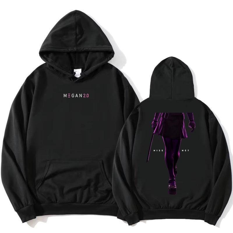 

M3GAN 2.0 Horror Movie Graphic Hoodies Fashion Fleece Female Hooded Sweatshirt Unisex Streetwear Casual Loose Women Clothing XXXL