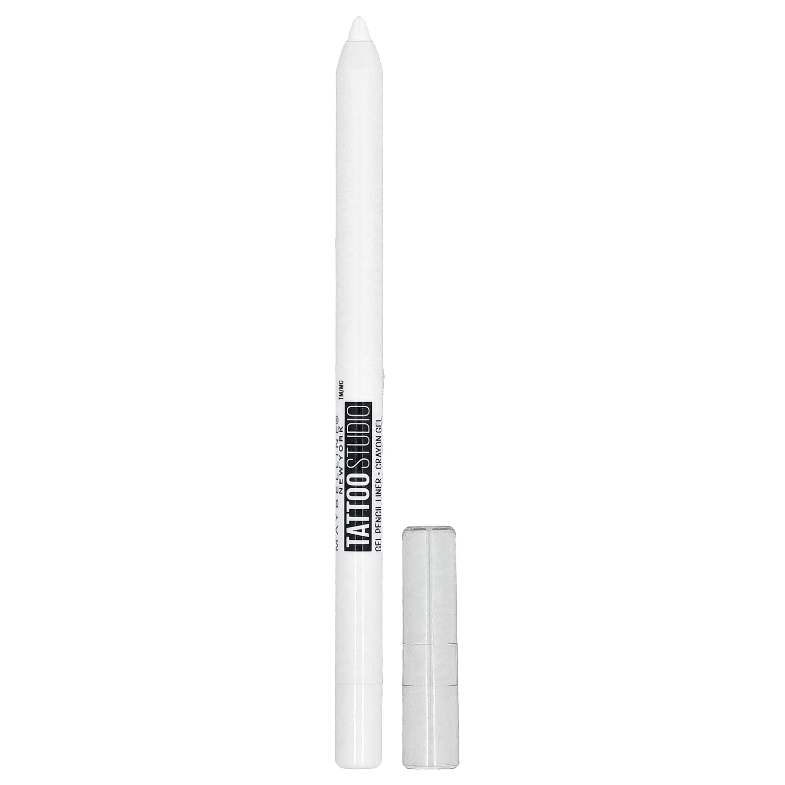 

Maybelline, Tattoo Studio, Eyeliner, Sharpenable Gel Pencil, Waterproof, 970 Polished White, 1.2 g (0.04 oz)