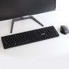 3R Solution Wireless Keyboard and Mouse 108 Japanese Black 5-Button Set, 2.4GHz, Ergonomic, Keys, 800/1200/1600dpi,