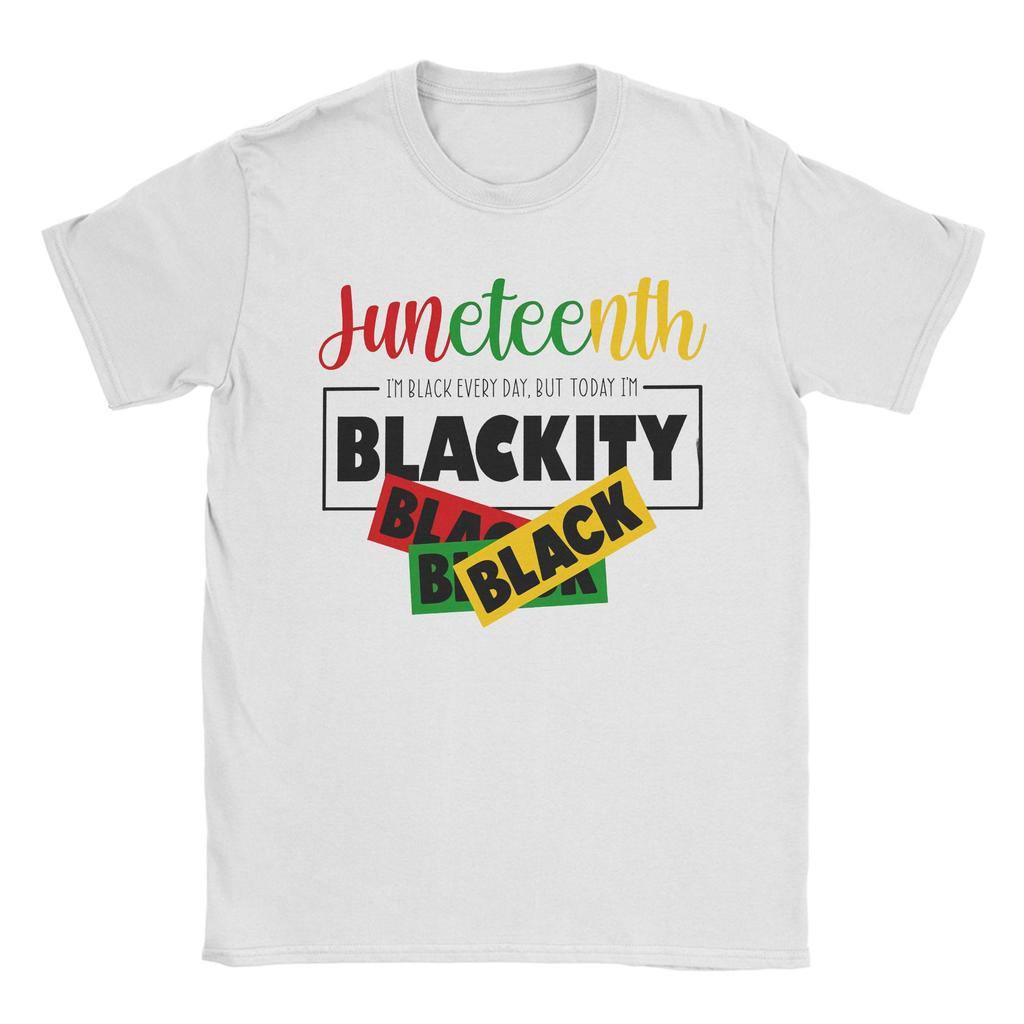 Juneteenth 1865 Black History Month Unisex Unisex T Shirt Fun Tee Shirt Short Sleeve O Neck TShirt Pure Cotton New Arrival Tops