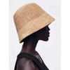 Fashion Natural Raffia Fine Needle Luxury Bucket Hat For Women Summer Sunshade Fisherman Hat Designer Wide Brim Basin Hat K Pop