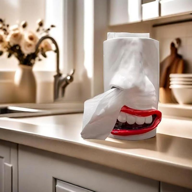 Porta fazzoletti a forma di naso divertente, Pezzo decorativo in resina per 8 scene, Uso interno/esterno