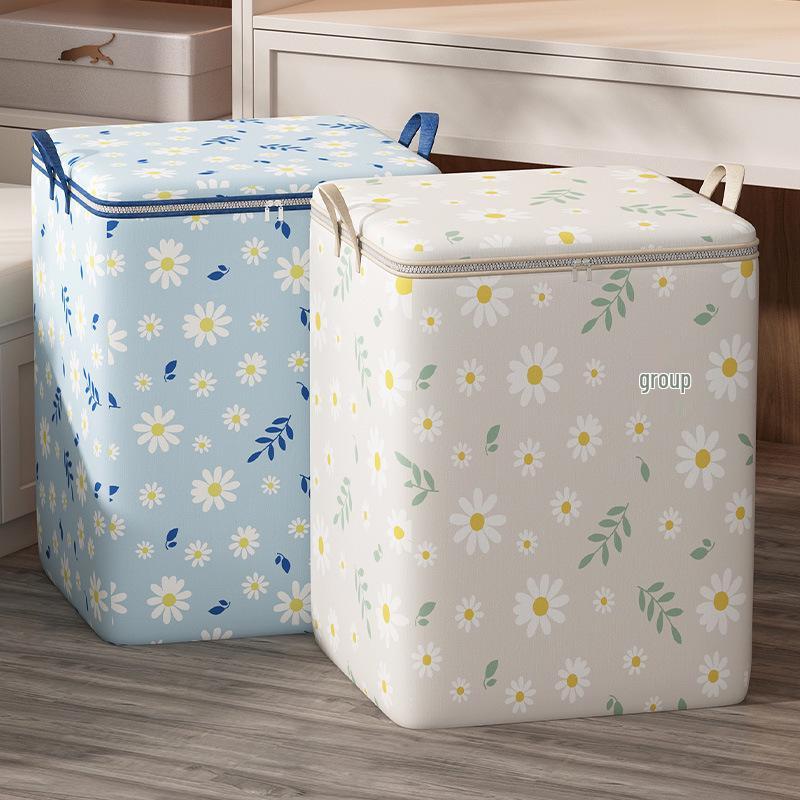 Waterproof Fabric Storage Bag - Large Capacity for Quilts, Comforters, and Closet Clothes