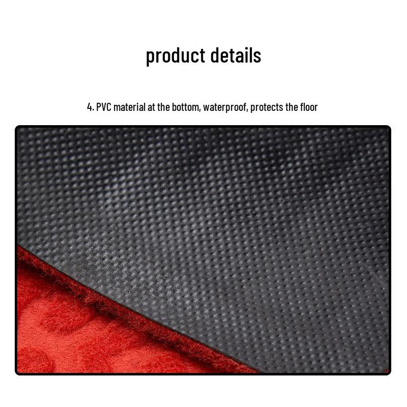 Embossed Flannel PVC Anti-Slip Commercial Red Carpet