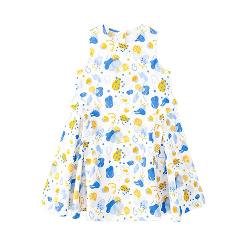 Girls Floral Sleeveless Cotton Sundress 140