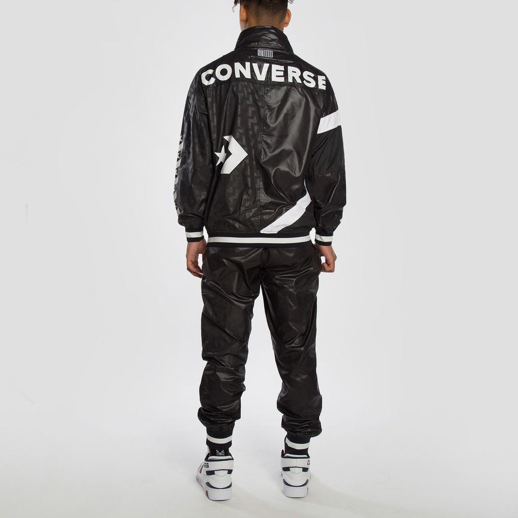 (WMNS) Converse Casual Sports Logo Hooded Jacket Black Women's 10017653-A01