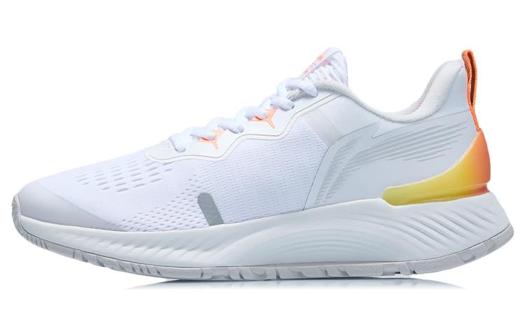 Li Ning Yueying Основные Отражающие Амортизация Отскока Низкие Беговые Кроссовки Мужские Стандартные Белые ARHR103-1 40