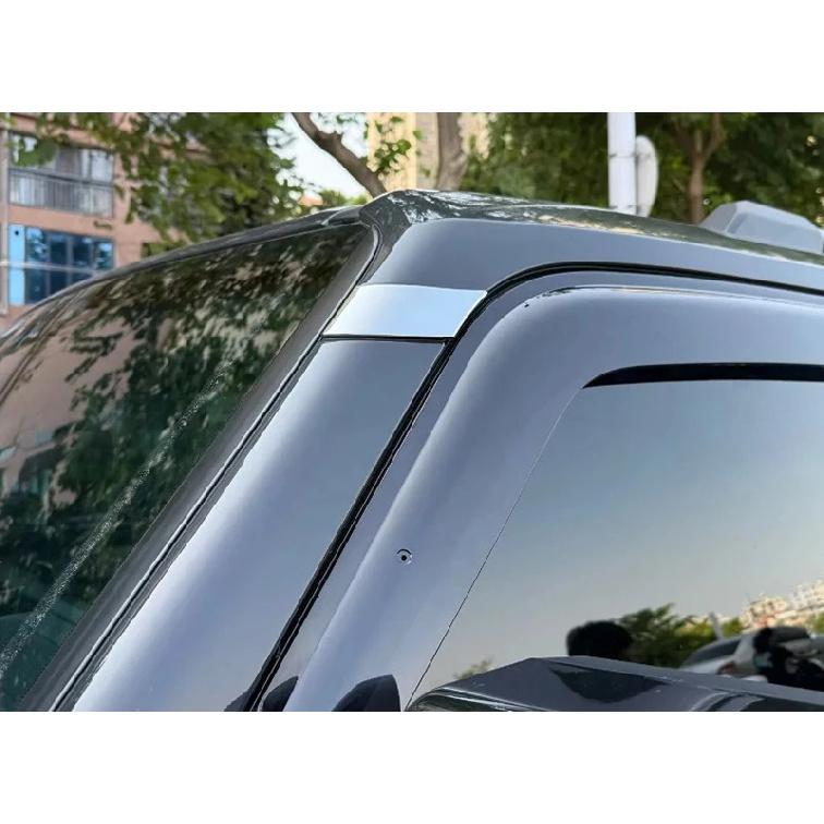 For Toyota Prado LC250 2024 2025 Car Accessories ABS Chrome Body A Pillar +C Pillar Decorated With Two-Tone Sequ