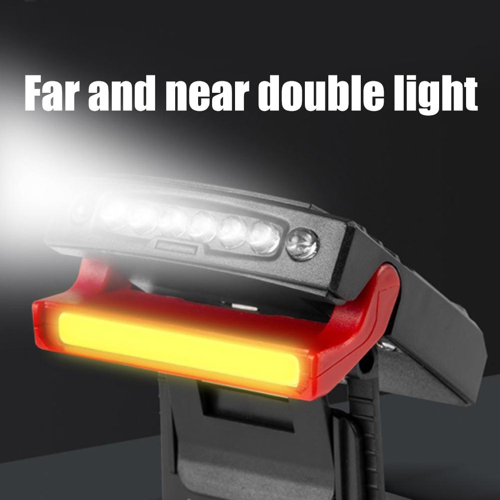 Waterproof LED Sensor Headlights Hat Light 180 Degree Rotatable Adjustable Clip On Lights USB