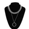 Trendy Link Chain Necklaces For Women Men Chunky Thick Choker Jewelry On The Neck Fashion Female Egirl Eboy Grung  Accessories