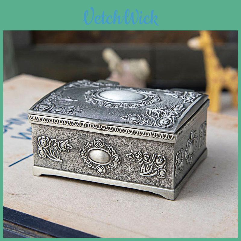 Elegant European Style Square Jewelry Storage Box For Rings Earrings Necklaces Gift