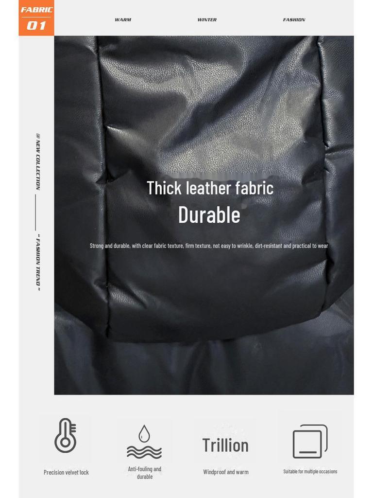 Pánská zimní péřová bunda s kapucí v korejském stylu: Trendy, tlusté a teplé.