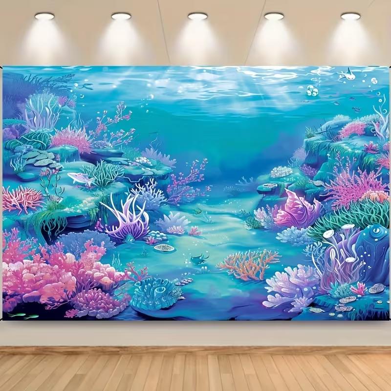 2D Ocean Undersea Background for Kids Birthday & Photoshoot