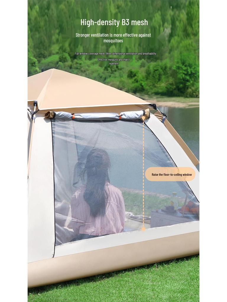 Portable Rainproof Awning: Automatic Folding Tent & Sunshade