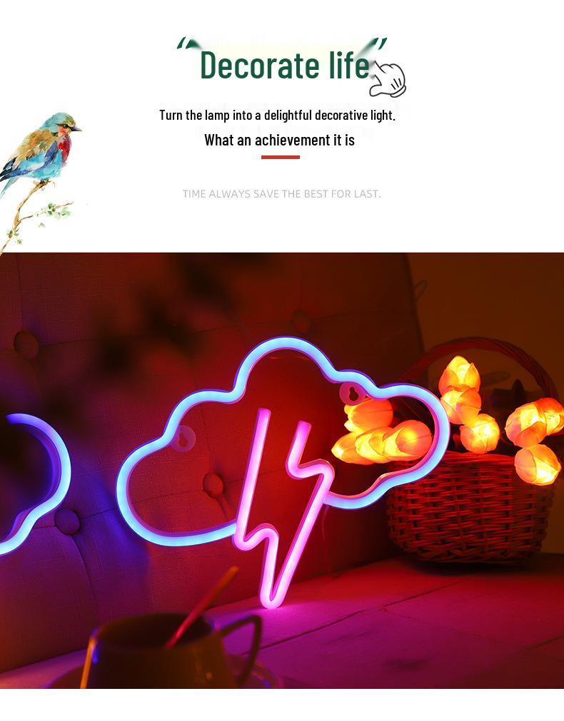 Trendy LED Neon Night Light Sign for Wall Décor