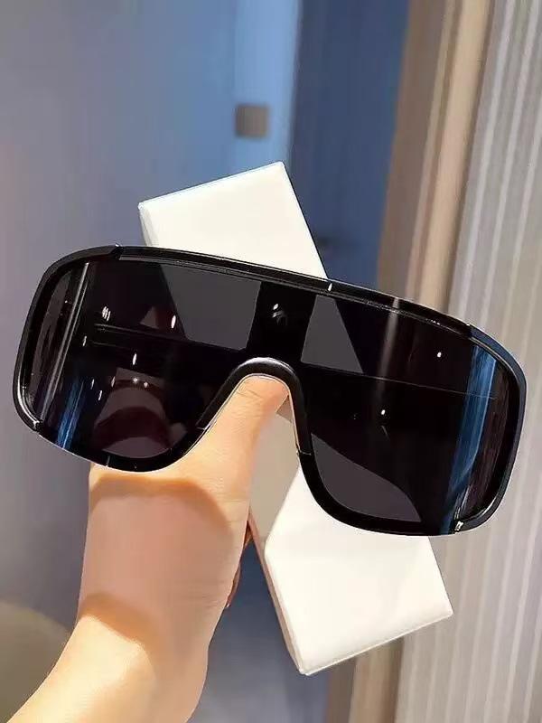 2024 Windproof Black Oversized Protective Eyewear for Cycling, Mountaineering, and Skiing