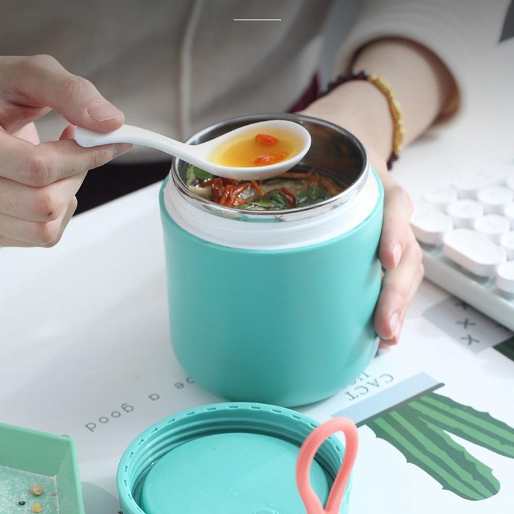 Wide Mouth Soup Container Leakproof Sealed Lid Thermal Cup Lightweight Food Canister Office Lunch