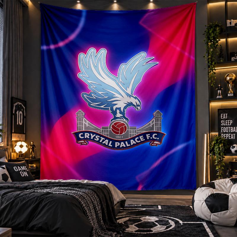 Tapiserie de agățat pe perete Print Fotbal Palatul de Cristal Pânză pentru Sufragerie Dormitor Decor Acasă