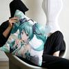 Classic Game Pillow Case Sofa Living Room Bedroom Headboard Backrest Cushion Square Cushion H-Hatsune Girl M-Miku Nap Time