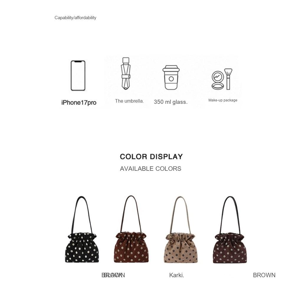 Handbag Women Faux suede Drawstring Daily Commute