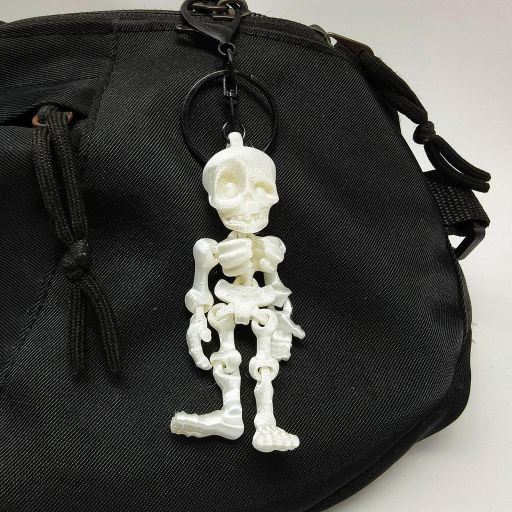 Fully Articulated 3D Skeleton Keychain
