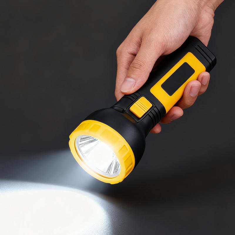 Powerful LED Flashlight Type-C Rechargeable Built-in Battery Outdoor Waterproof Portable Work Light Tactical Searchlight Tools