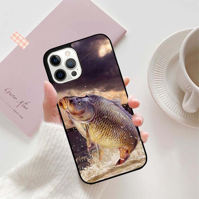 KARPFENFISCHEREI FISCH Handyhülle Cover Für iPhone 17 Air 16 15 14 Plus Apple 11 12 13 Pro Max Hülle
