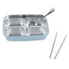 Lunch Box 4 Compartments 304 Stainless Steel Tableware Portable Lunch Containers for School Office