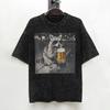 Waschbär trinkt Bier Lustiges Meme T-Shirts Gewaschenes Kurzarm-T-Shirts Mode für Männer Frauen Streetwear Grafikbedruckte T-Shirts