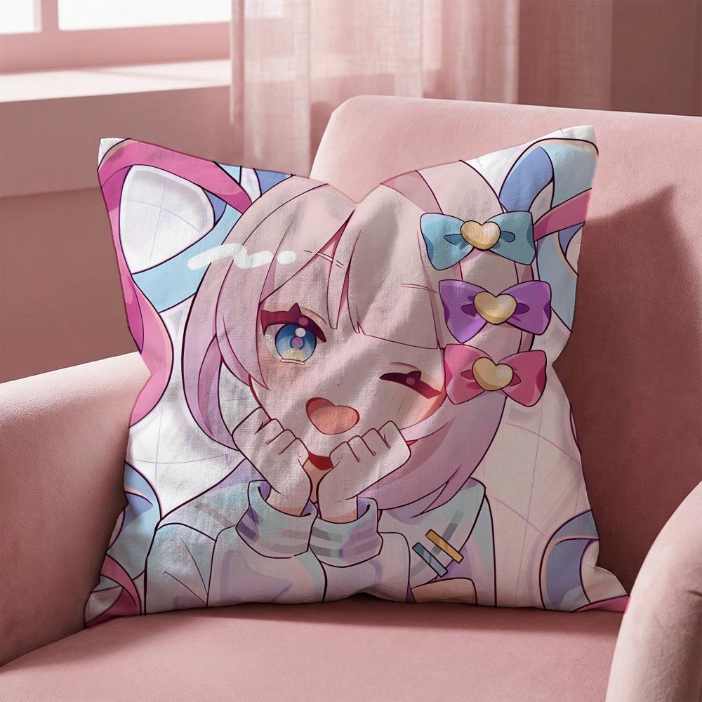 Kawayii Needy Streamer Overload Cushion Cover Multi-Scene Pillow Cover for Home & Car - Reversible, Soft & Durable for Daily Use