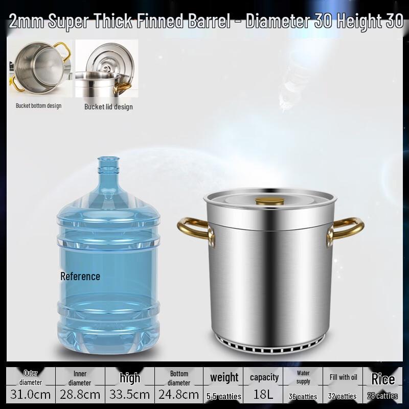 Youde Commercial Gas-Saving 304 Stainless Steel Soup Pot