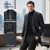MONTAGUT Men's Wool Cashmere Blend Mid-Length Suit Jacket