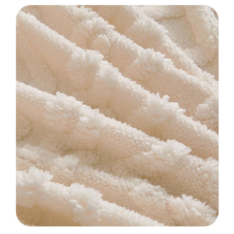 Winter Thickened Plush Bed Skirt with Lace Ruffle, Warm Coral Fleece Mattress Cover, Non-Slip Bedspread