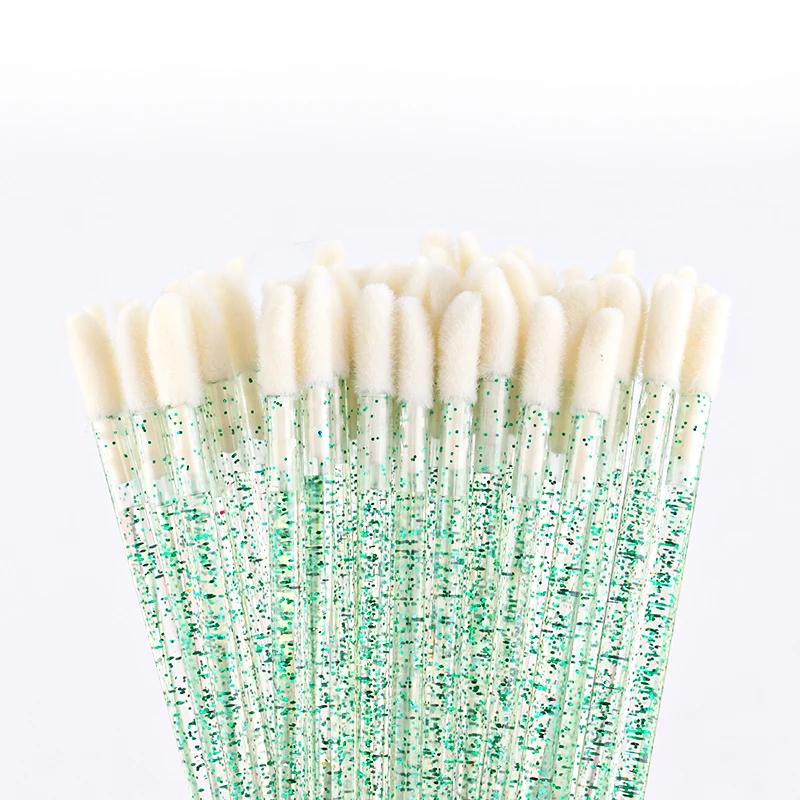 Wholsale QIWU 50 Pcs Wands Set Makeup Tools Lip  Applicator Eyelash Maquillaje Brush Lipstick  Brush Lash Extension Mascara