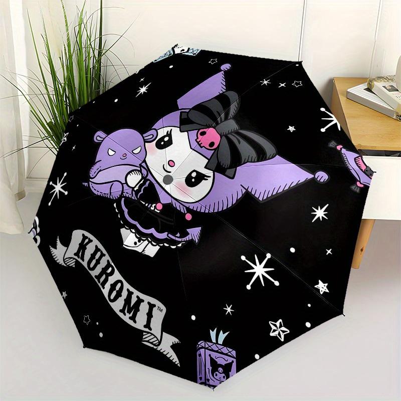 1pc Kuromi Cute Halloween Illustration Umbrella with Plastic Handle,Suitable for All Seasons Home Travel Outdoor UmbrellaSanlio130
