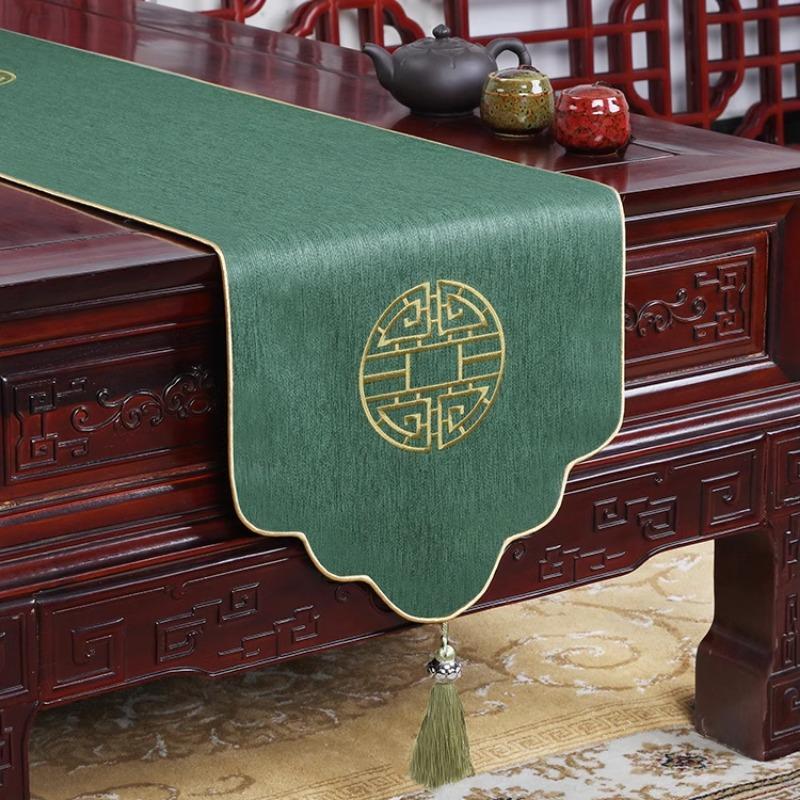 Proud Rose Novo Estilo Chinês Sala de Estar Simples Caminho de Mesa Mesa de Chá Bandeira Cobertura de Armário de TV Toalha de Mesa Decorações de Casamento