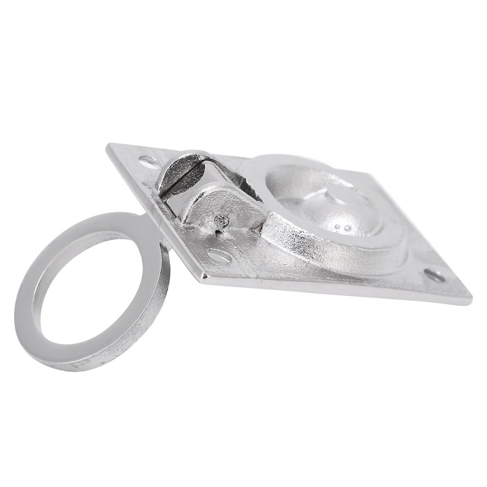 Durable Stainless Steel Marine Boat Deck Lifting Ring Door Knob Handle Pull Ring Buckle(64*44 )