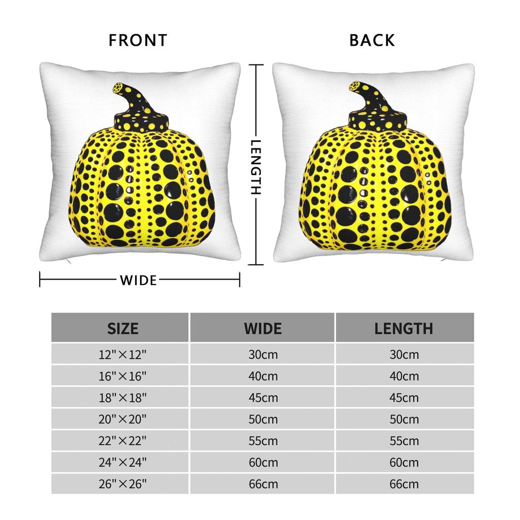 Yayoi K-Kusama Pillowcase Soft Fabric Cushion Cover Decorations Pillow Case Cover Home Square 40X40Cm
