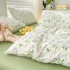 Pure Cotton Printed Four-piece Set, Pure Cotton Bed Sheet, Quilt Cover, Small Fresh Three-piece Set, Bed Home Thickened Quilt Cover