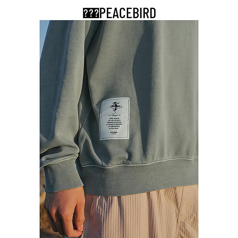 Peacebird Men's Washed Loose Fit Casual Sweatshirt