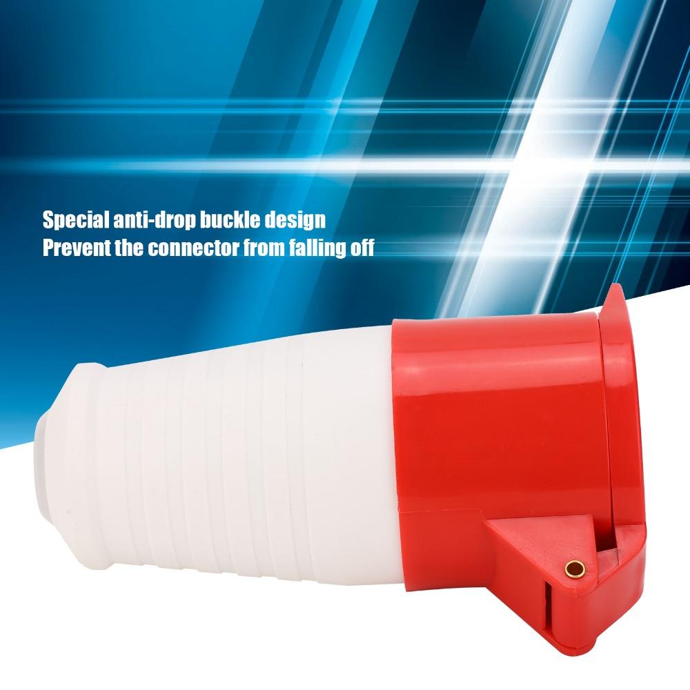 220-380V/240-415V 32A Industrial Plug Connector 3P+N+E IP44 Waterproof Industrial Connector Kit 5 Pin 3 Phase Power