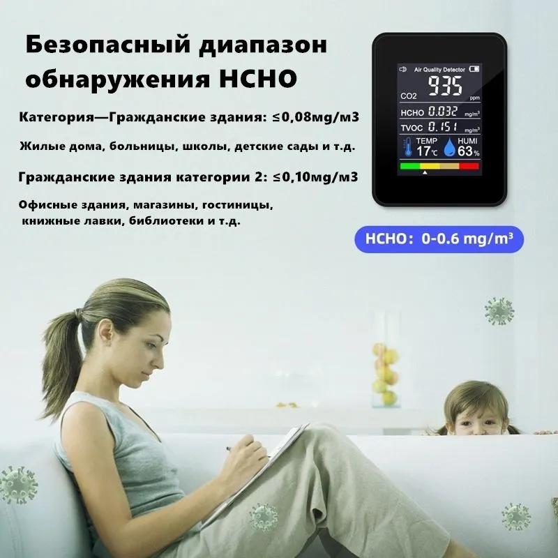 Air Quality Sensor, Carbon Dioxide Content, Formaldehyde, Temperature and Humidity