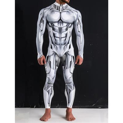 Unisex Cyber Punk 3D Digitaldruck Halloween Party Rollenspiel Outfit Frauen Männer Cosplay Kostüm Karneval Overall