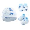 Newborn Baby Hat, Baby Hood, Male and Female Children, Spring and Autumn Baby, Pure Cotton Hat, Gloves, Foot Covers