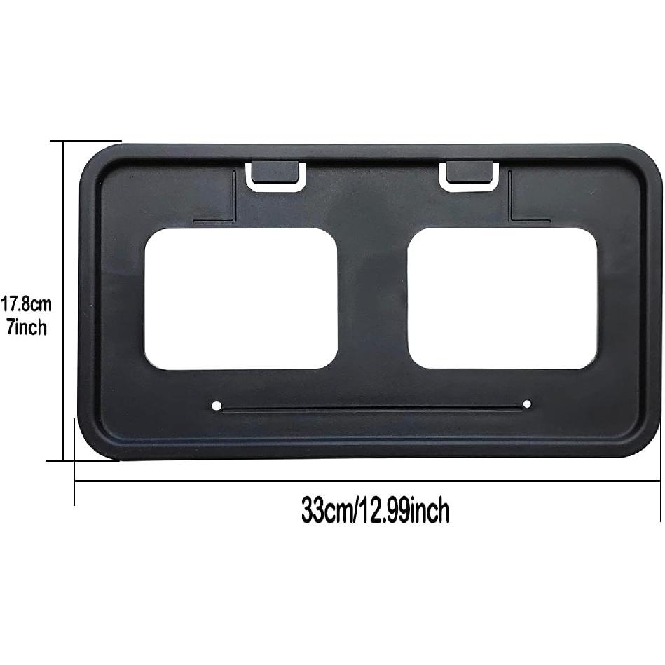 Front Bumper License Plate Frame Bracket Holder Compatible With 2011-2016 Ford F250 F350 F450 Super Duty Replace #BC3Z-17A385-AA