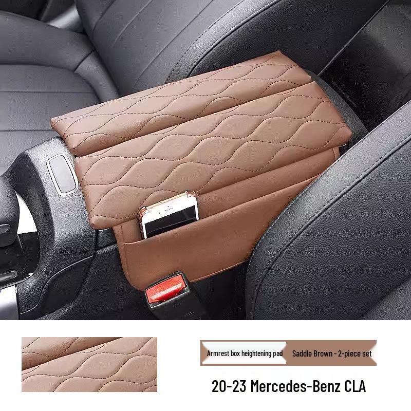 Mercedes Armrest Box Protective Pad Cover for E300, LC2600L, and GLC300L Decoration.
