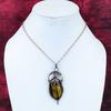 Tiger's Eye Pendant Copper Wire Wrapped Pendant Handmade Pendant Tiger's Eye Jewelry Real Gemstone Pendant Copper Wire Jewelry Gifts For Him