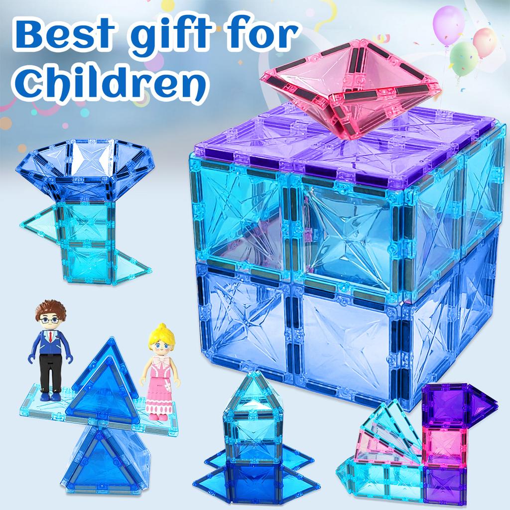 Frozen Toys for Girls Magnetic Tiles Princess Castle Building Blocks Toys Girls Toys Magnetic Blocks Birthday Gifts STEM Toys