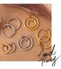Unisex Geometric Hoop Earrings - Trendy Cross-border Hip Hop Style